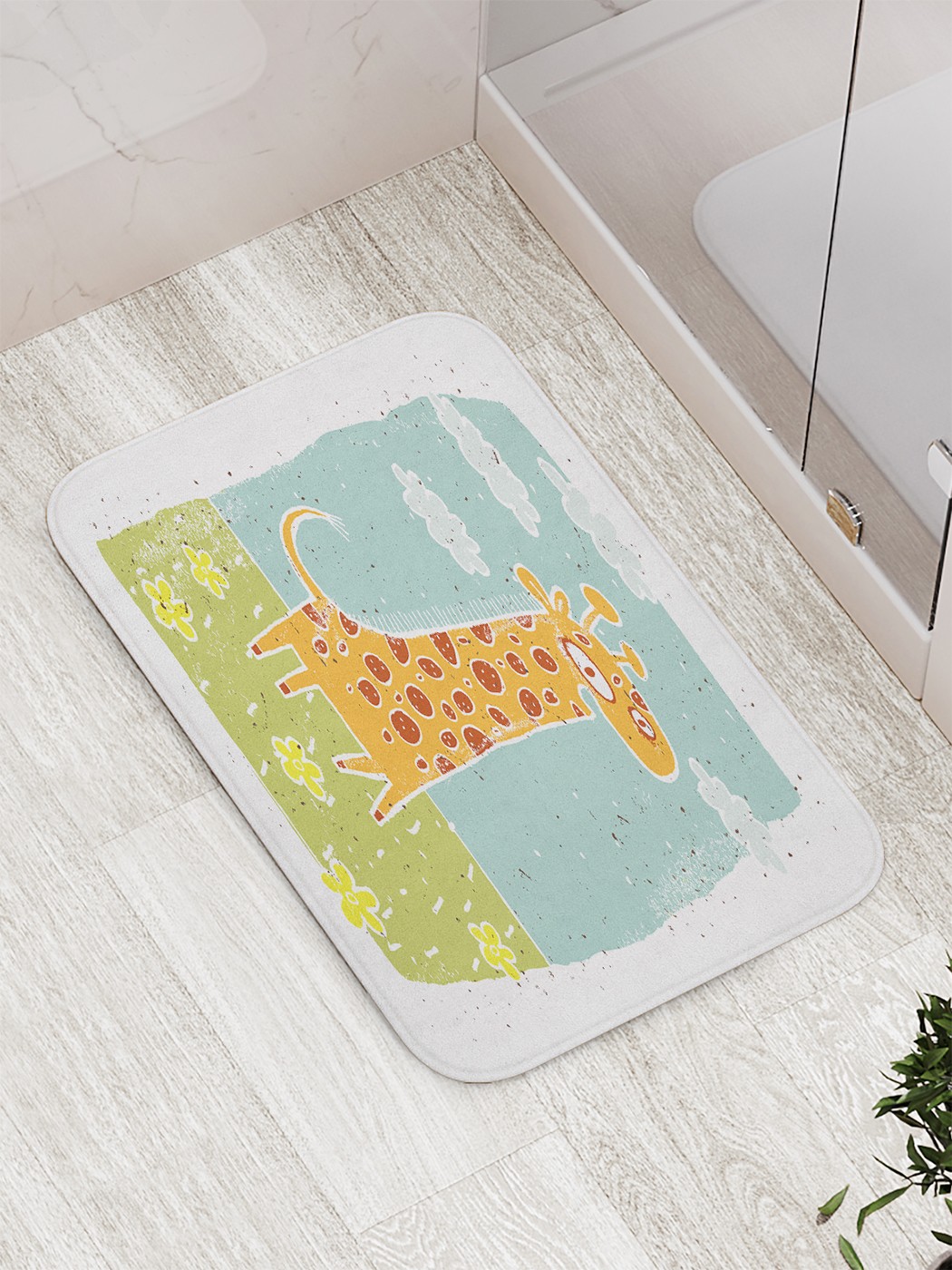 

bath_62611 Коврик противоскользящий для ванной, сауны, бассейна, 77х52 см
