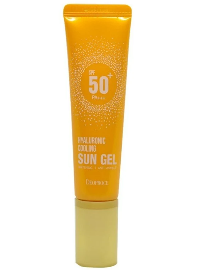 Гель для лица Deoproce Hyaluronic Sun Gel SPF 50+ PA+++ солнцезащитный, увлажняющий, 50 г