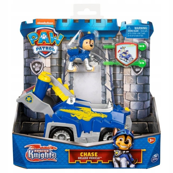 Игровой Набор Paw Patrol Рыцари Спасатели Машинка с Гончиком, 6062181-20133696, 1 шт. богатыри вольга и чёрные рыцари вольга и дракон