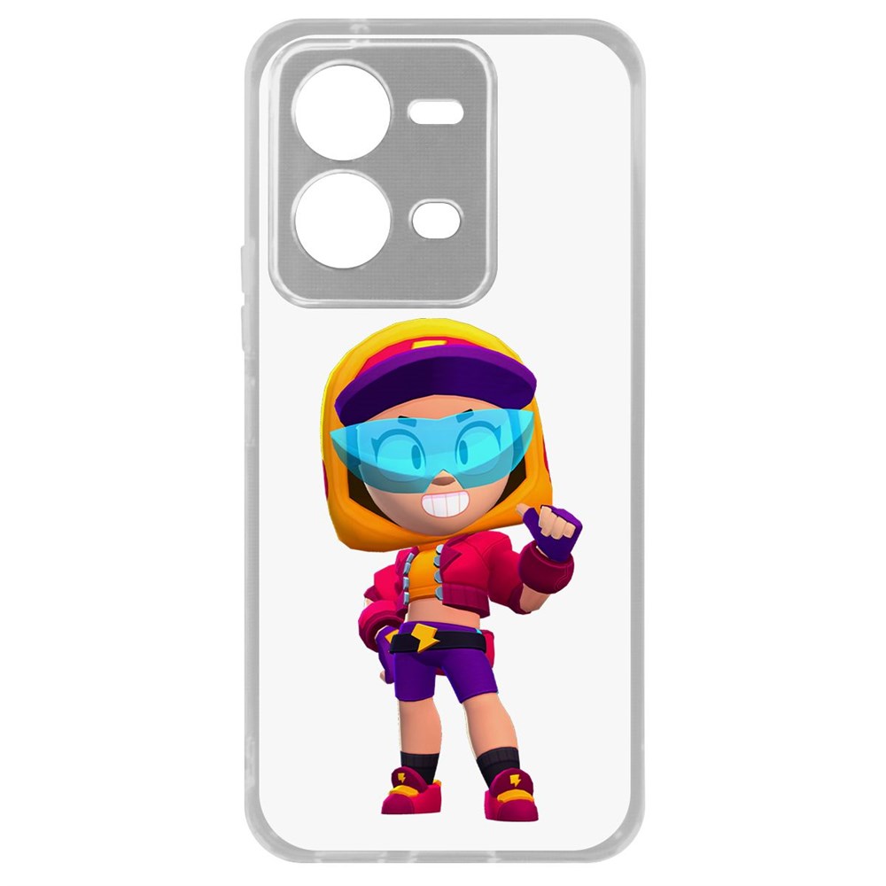 

Чехол Brawl Stars-Стритстайл Макс для Vivo V25, Прозрачный