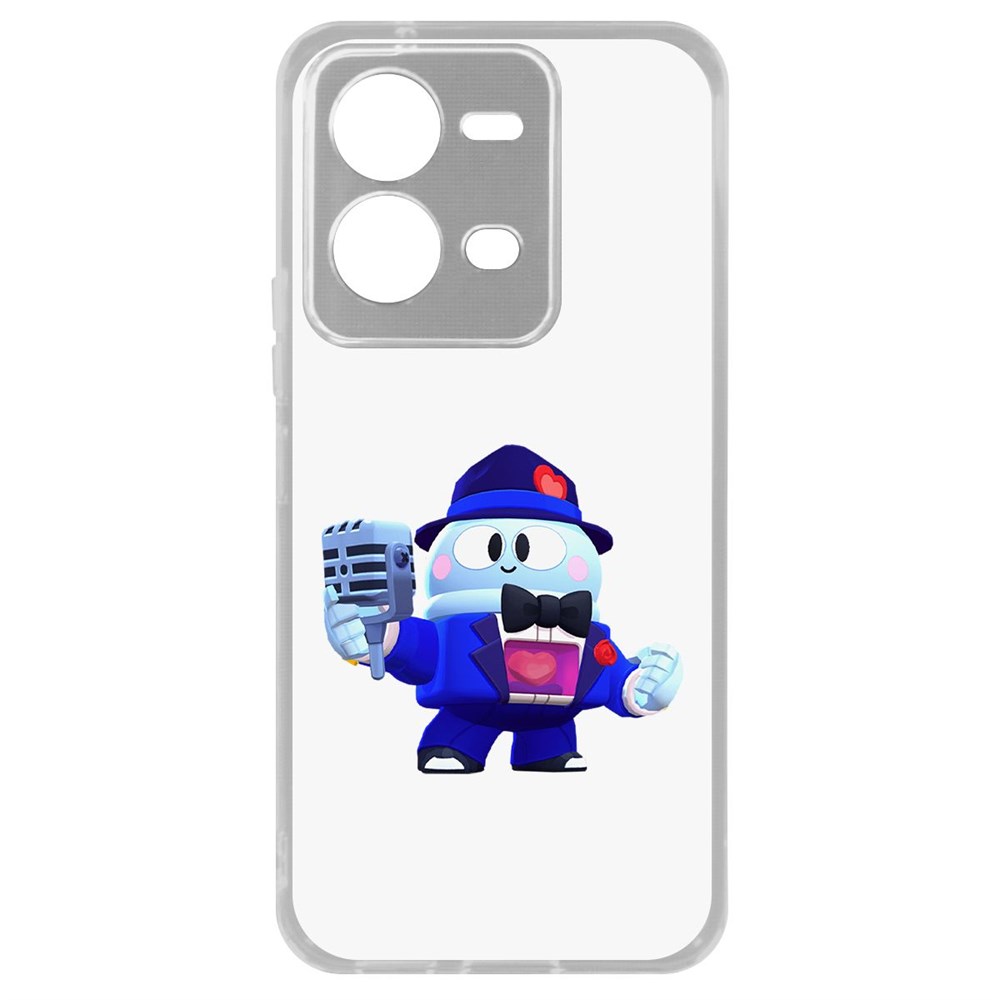 

Чехол Brawl Stars-Стильный Лу для Vivo V25, Прозрачный