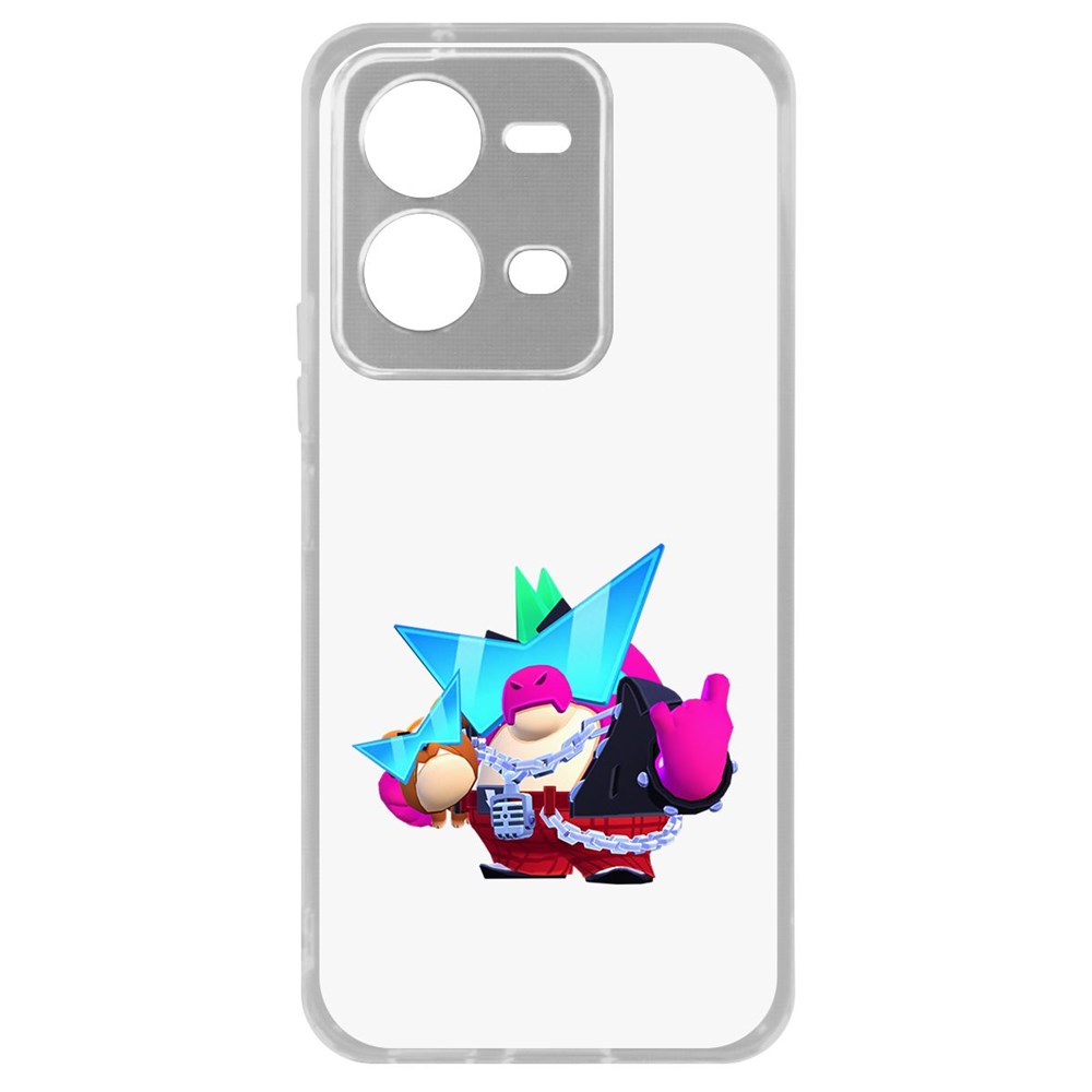 

Чехол Brawl Stars-Плохиш Базз для Vivo V25, Прозрачный