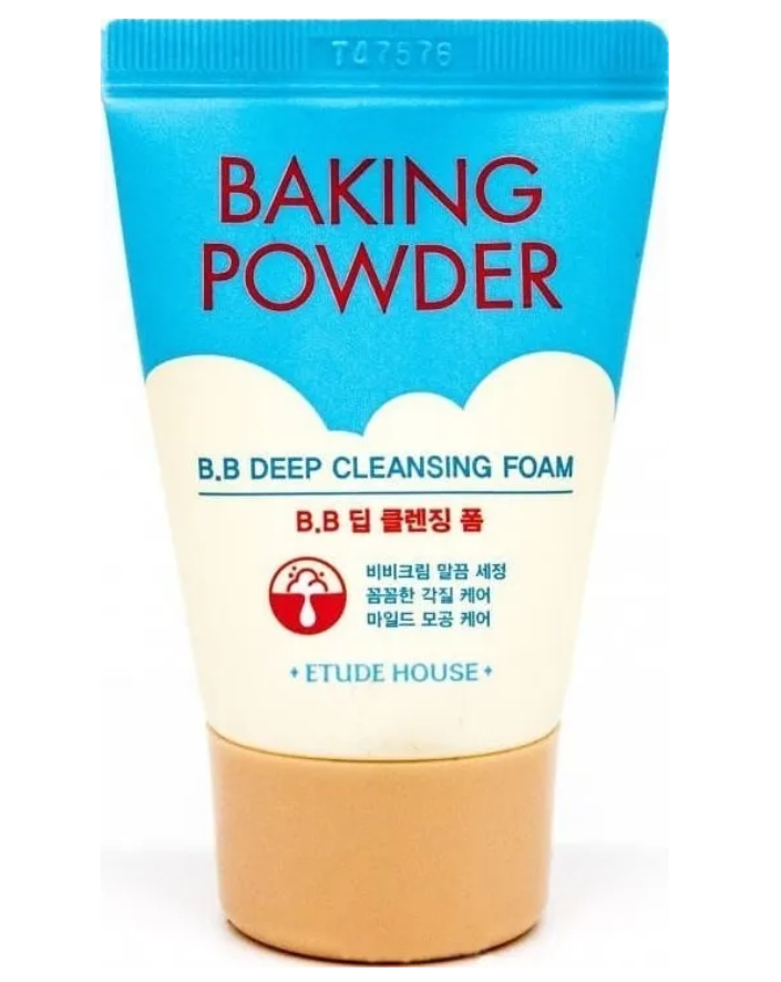 Пенка для умывания ETUDE Baking Powder от прыщей и черных точек на лице, 30 мл пенка для умывания etude baking powder pore cleansing foam 160 мл