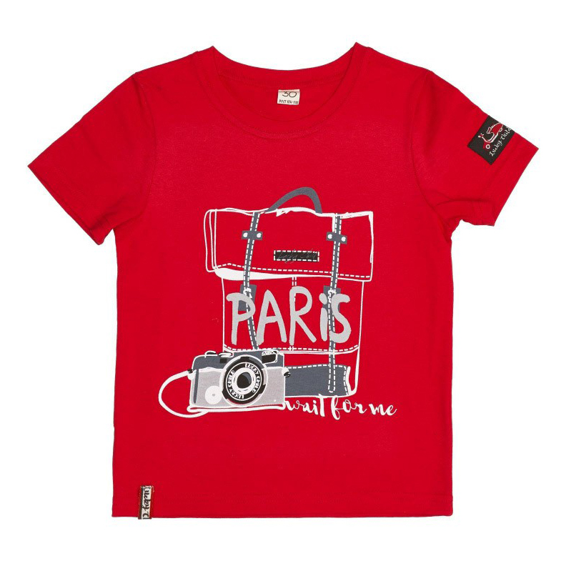 

Футболка детская NoBrand, красный, р. 116