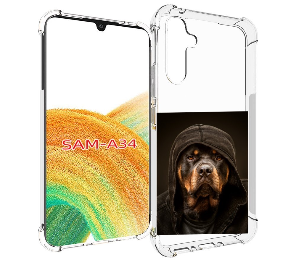 

Чехол MyPads Пес-барбос для Samsung Galaxy A34, Tocco