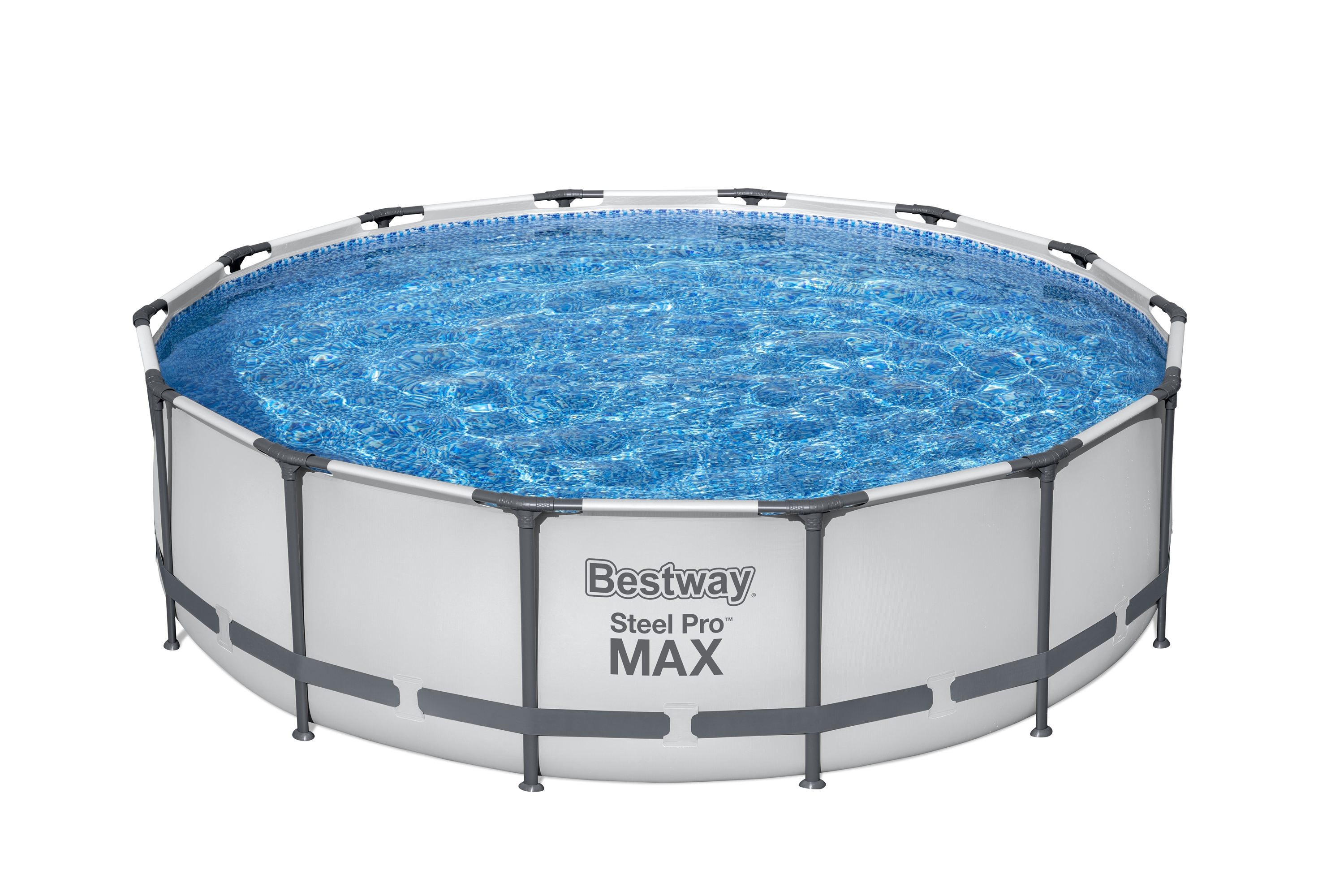 Бассейн каркасный круглый Bestway Steel Pro Max 427х107см, 13030л серый