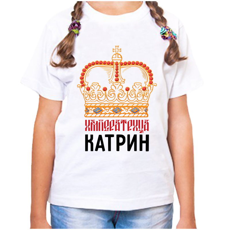 

Футболка девочке белая 22 р-р императрица катрин, Белый, fdd_imperatrica_Katrin