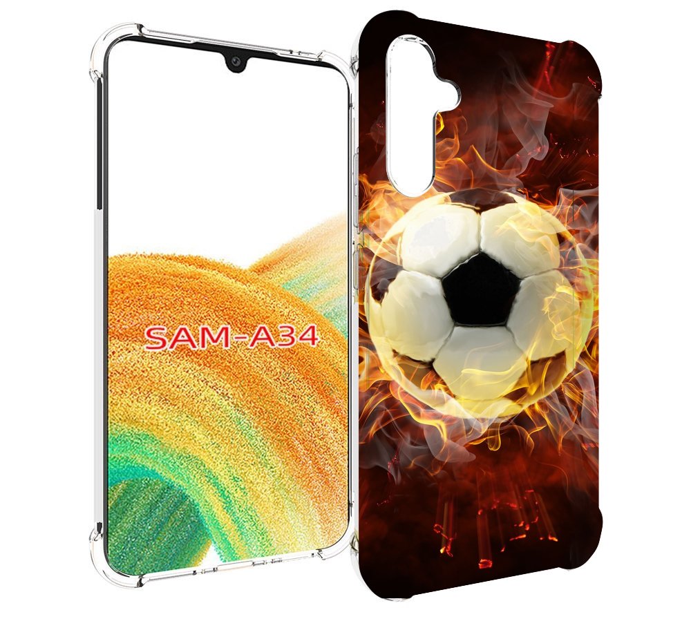 

Чехол MyPads Огненный-мяч для Samsung Galaxy A34, Tocco