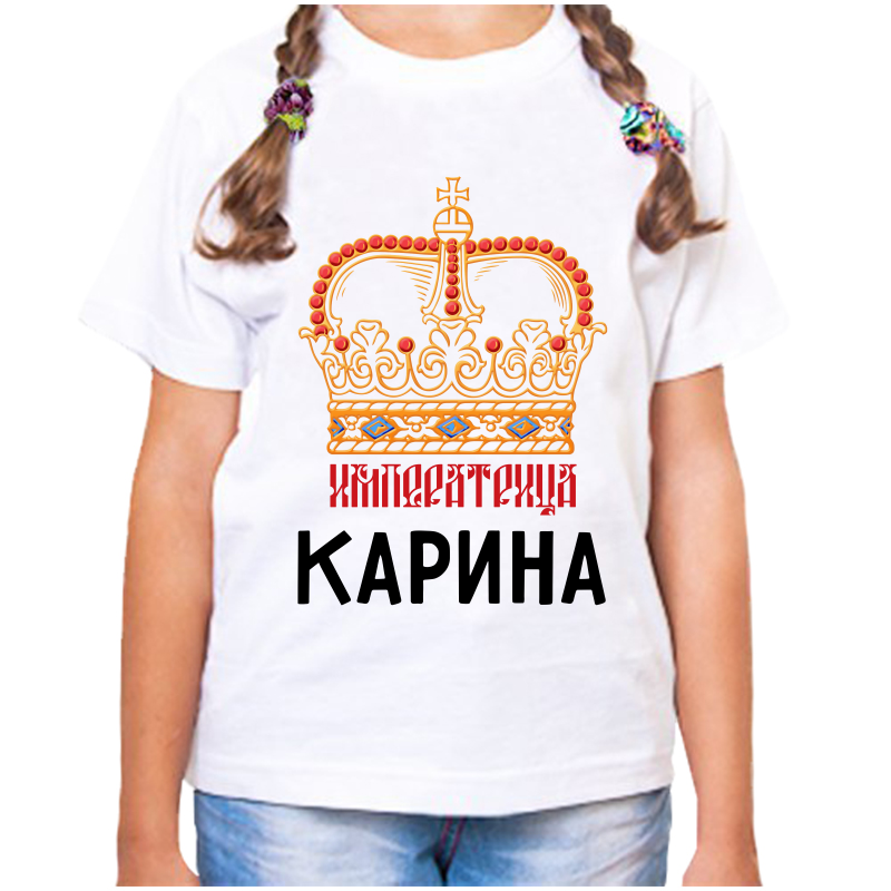 

Футболка девочке белая 34 р-р императрица карина, Белый, fdd_imperatrica_karina