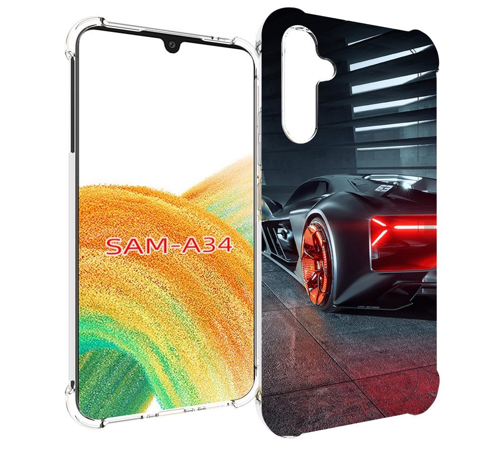 

Чехол MyPads Ночной-город мужской для Samsung Galaxy A34, Tocco