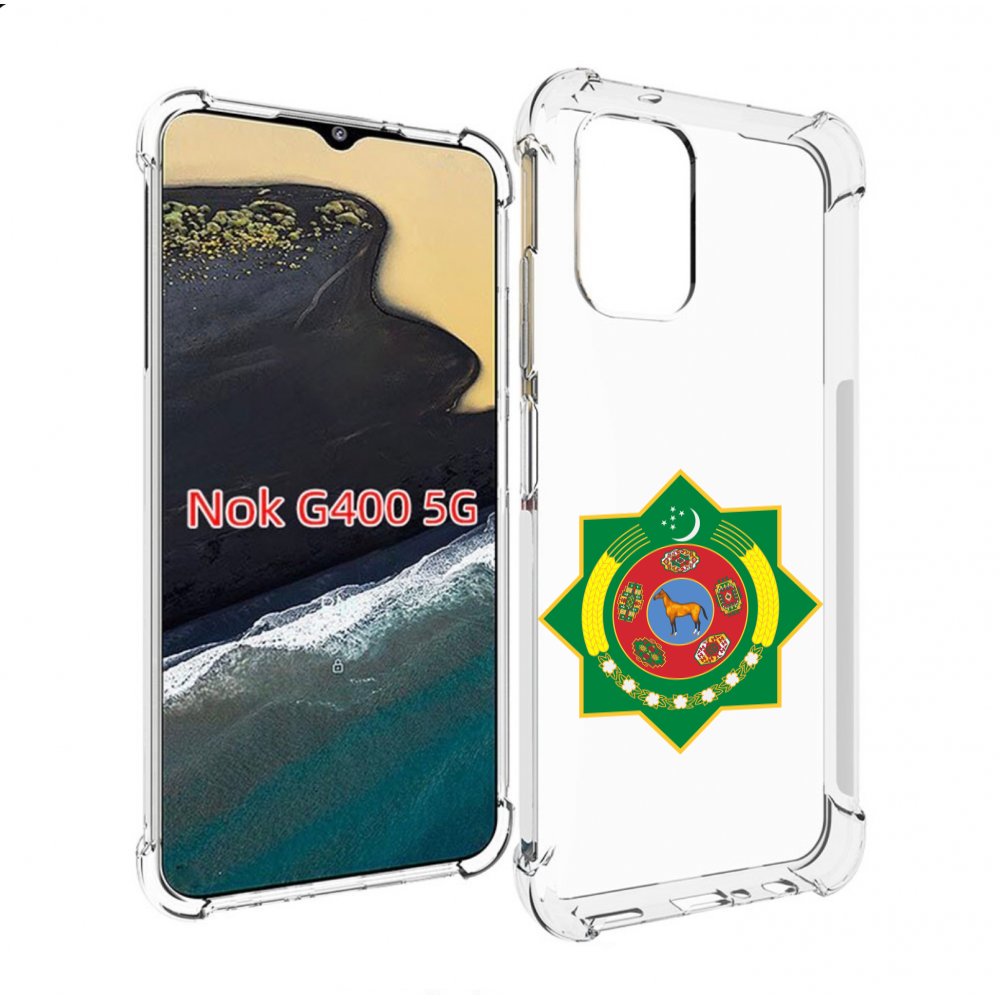 

Чехол MyPads герб-туркменистан для Nokia G400 5G, Прозрачный, Tocco