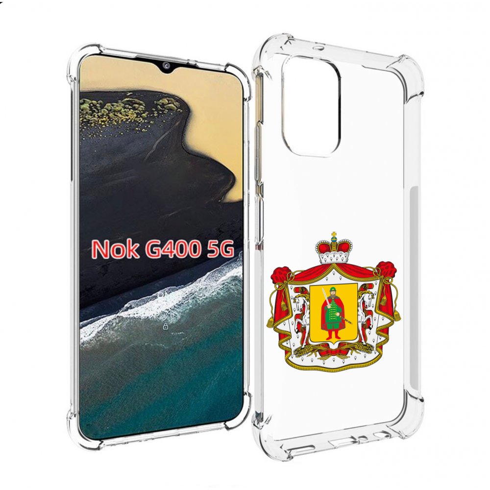 

Чехол MyPads герб-рязанская-область для Nokia G400 5G, Прозрачный, Tocco