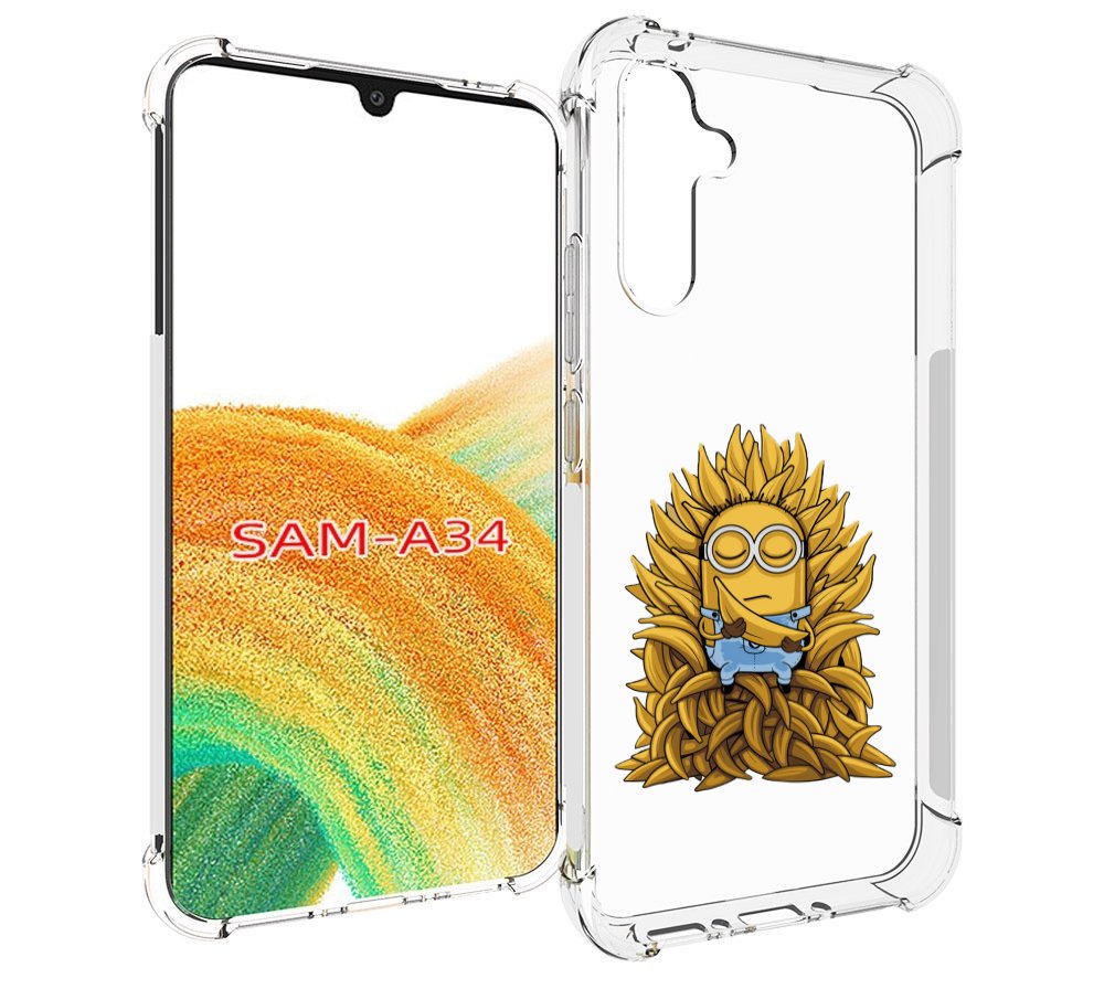 

Чехол MyPads Миньон с бананами для Samsung Galaxy A34, Tocco