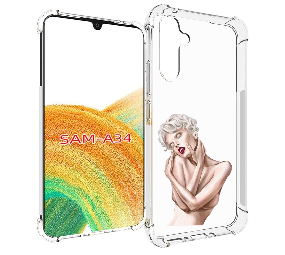 

Чехол MyPads Мигера женский для Samsung Galaxy A34, Tocco