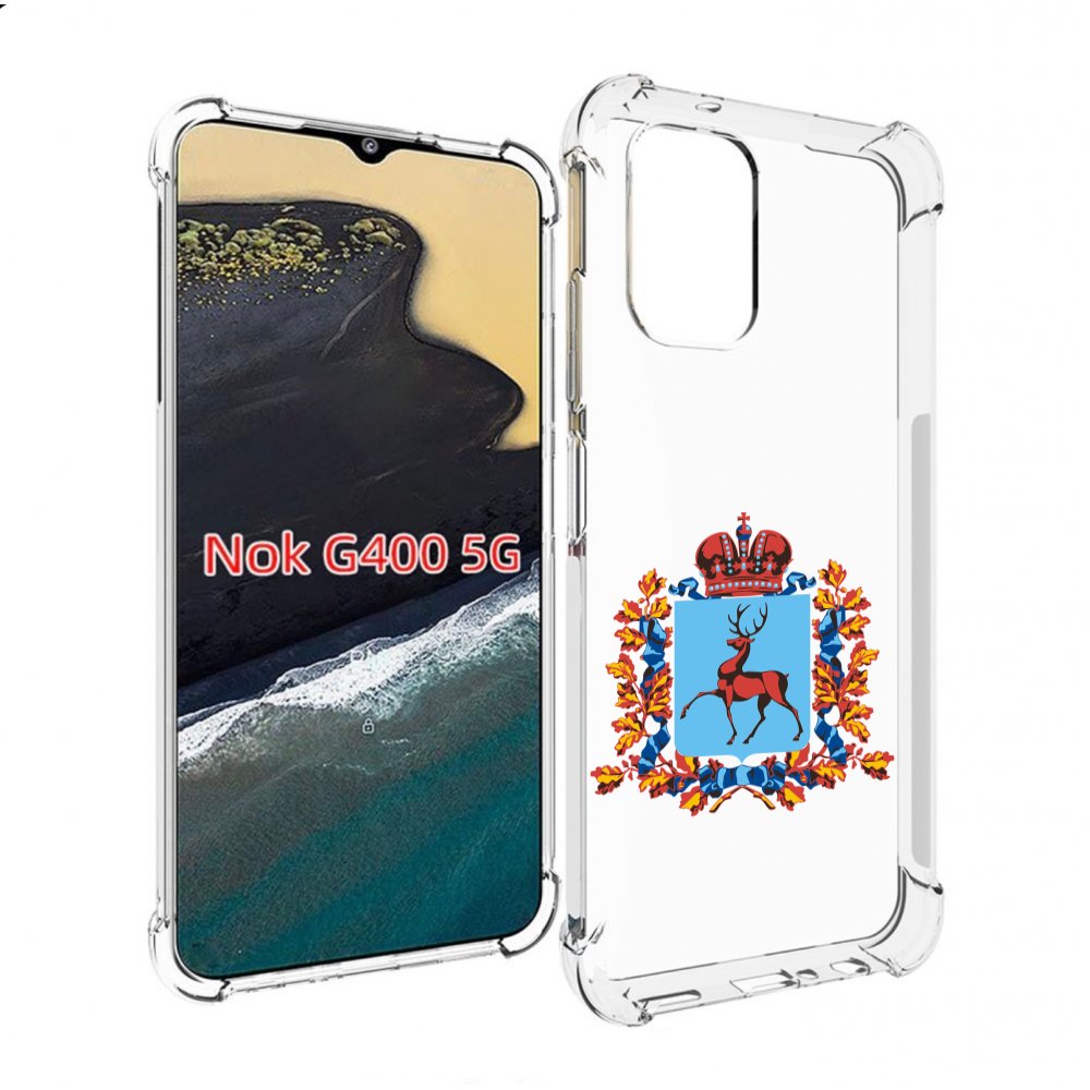 

Чехол MyPads герб-нижегородская-область для Nokia G400 5G, Прозрачный, Tocco