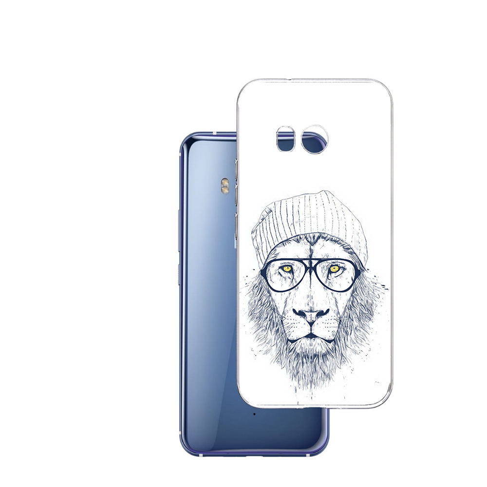 

Чехол MyPads Tocco для HTC U11 хиппи лев, Прозрачный, Tocco