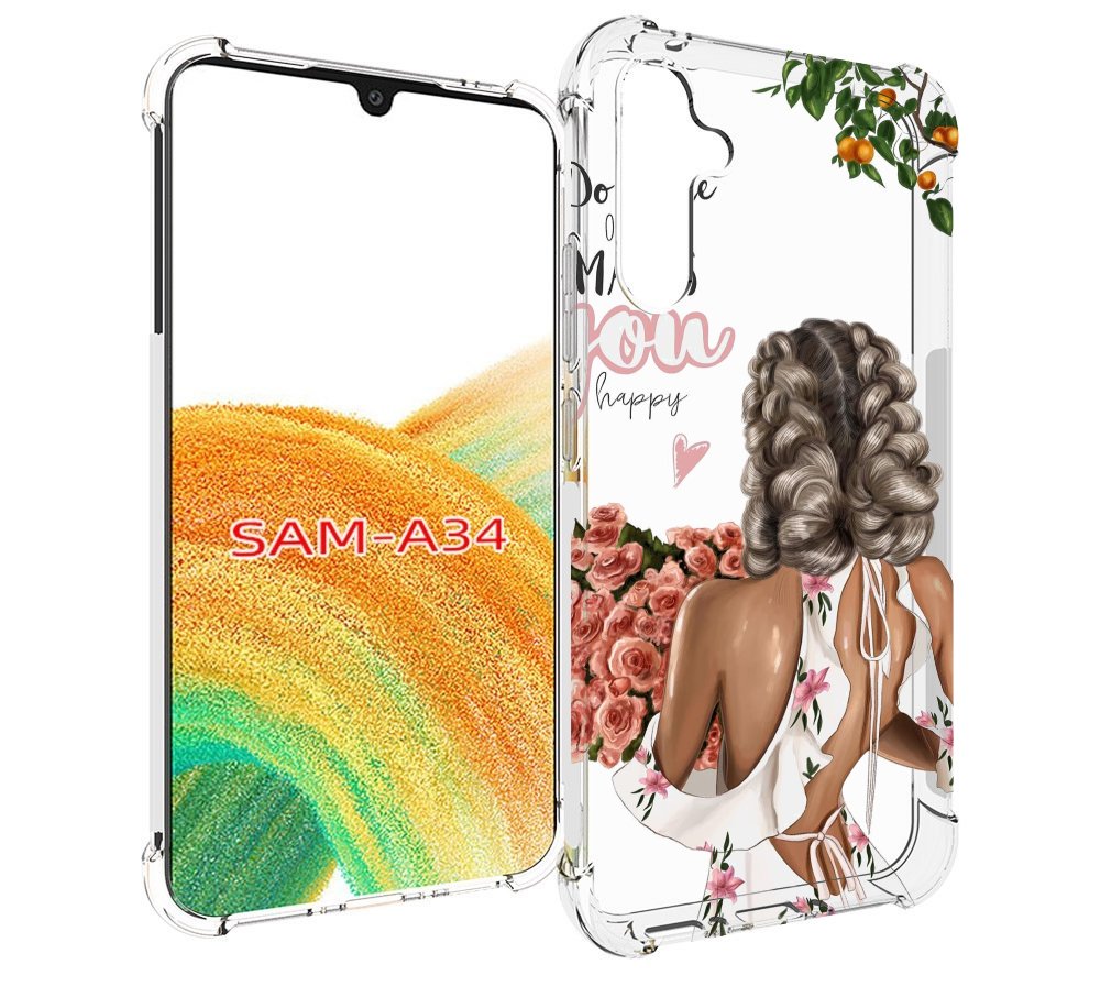 

Чехол MyPads Мелочи-делают-тебя-счастливой для Samsung Galaxy A34, Tocco