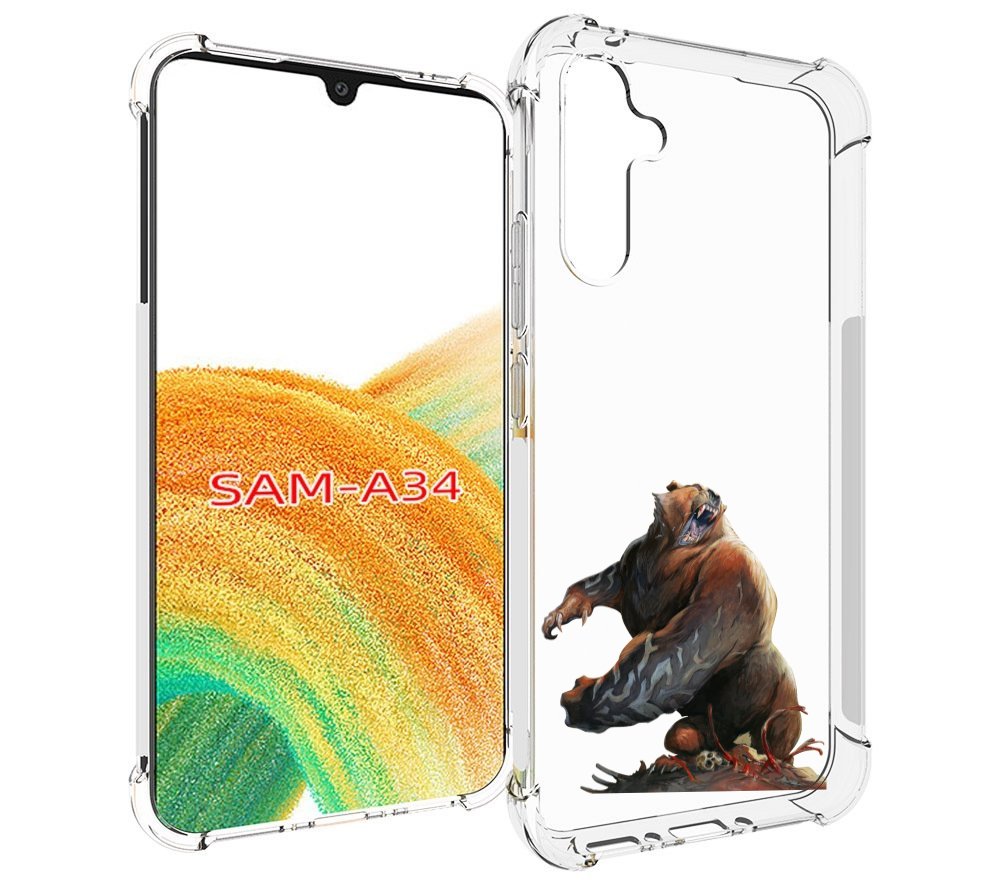 

Чехол MyPads Медведь-жестокий для Samsung Galaxy A34, Tocco