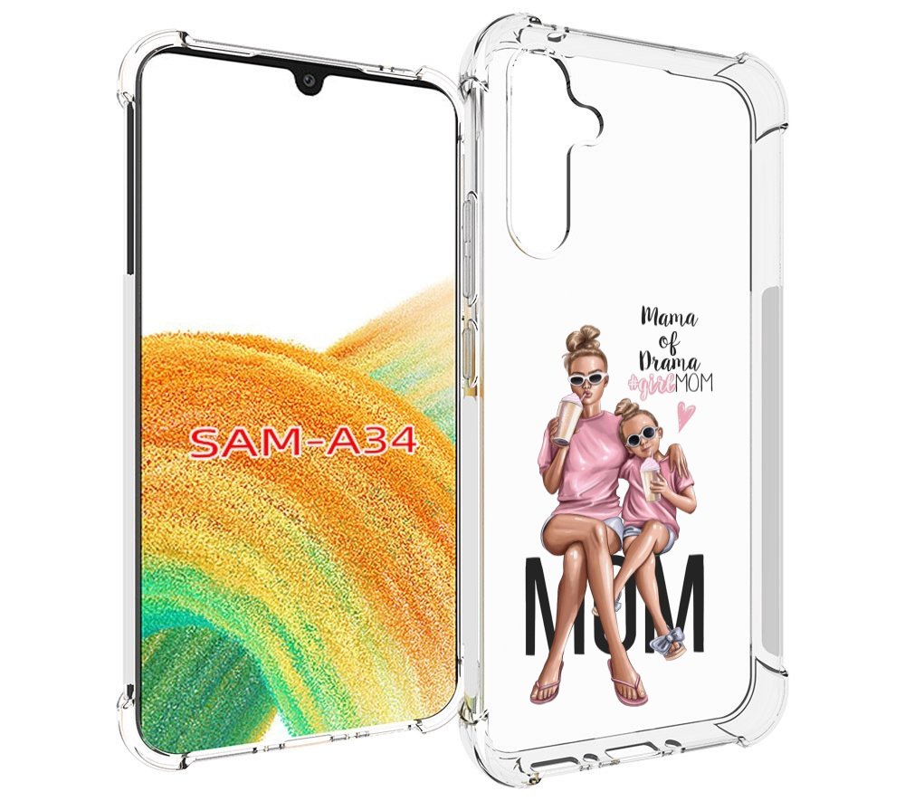 

Чехол MyPads Мама-мечты женский для Samsung Galaxy A34, Tocco