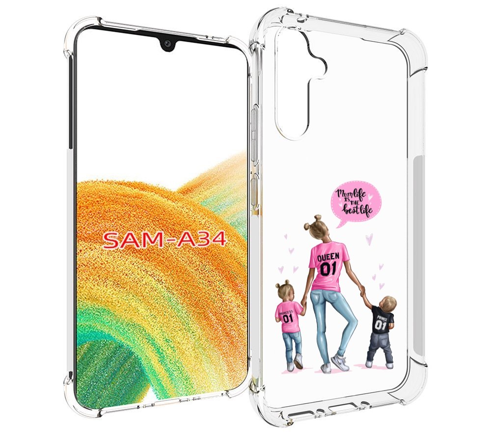 

Чехол MyPads Мама-королева женский для Samsung Galaxy A34, Tocco
