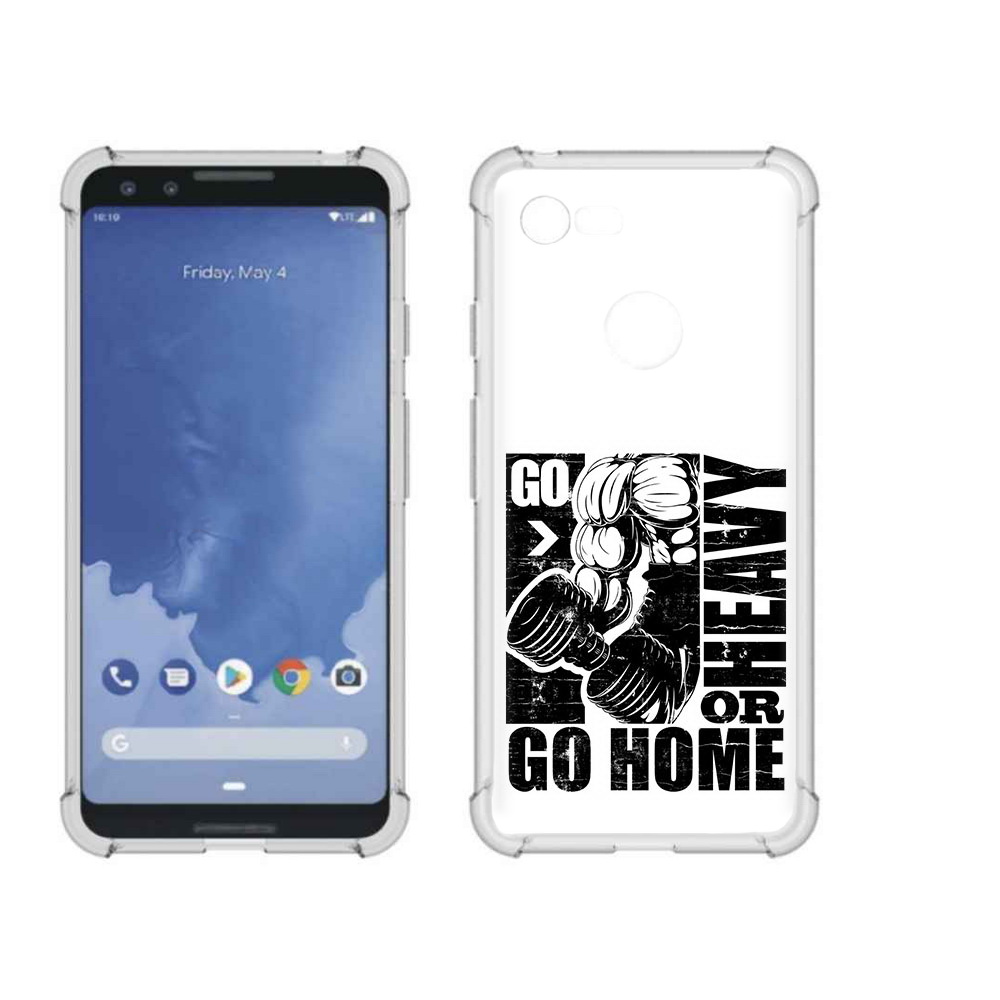 

Чехол MyPads Tocco для Google Pixel 3 накаченные руки, Прозрачный, Tocco