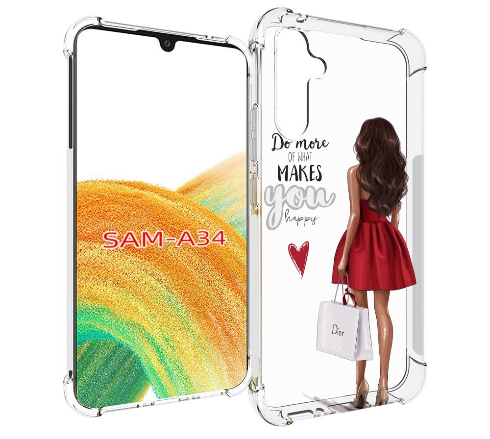 

Чехол MyPads Маленькие-радости женский для Samsung Galaxy A34, Tocco