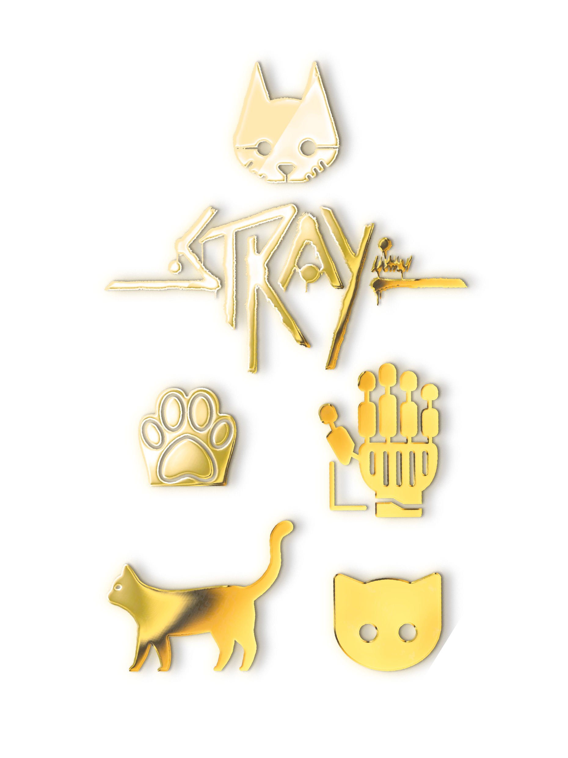 

Наклейка на телефон Silver&Golden Sticker stray