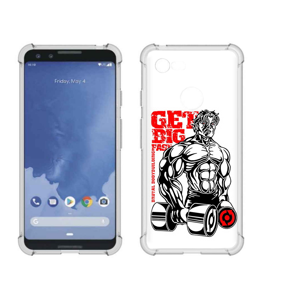 

Чехол MyPads Tocco для Google Pixel 3 накаченное тело, Прозрачный, Tocco