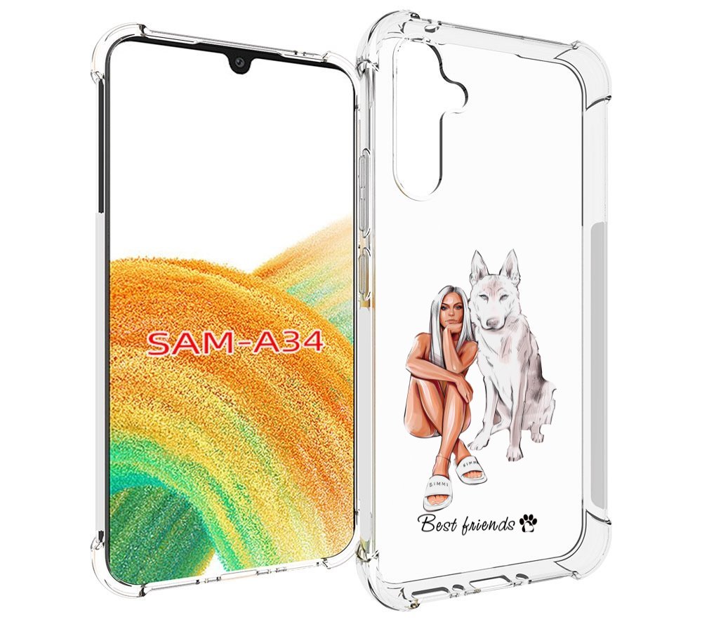 

Чехол MyPads Лучшие-друзья для Samsung Galaxy A34, Tocco