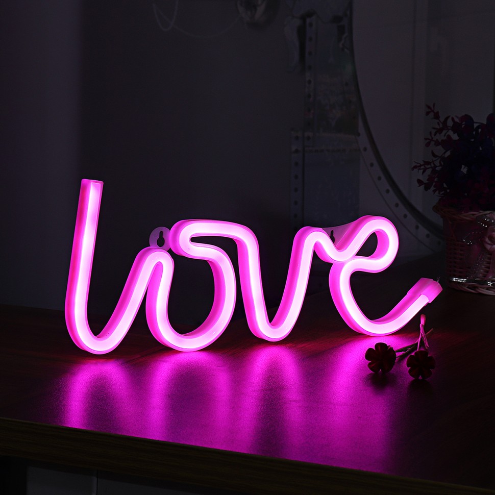 фото Неоновый led светильник love 2emarket (4578.1)