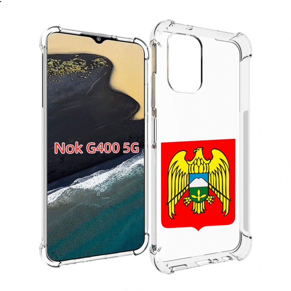 

Чехол MyPads герб-кабардино-балкария-нальчик для Nokia G400 5G, Прозрачный, Tocco