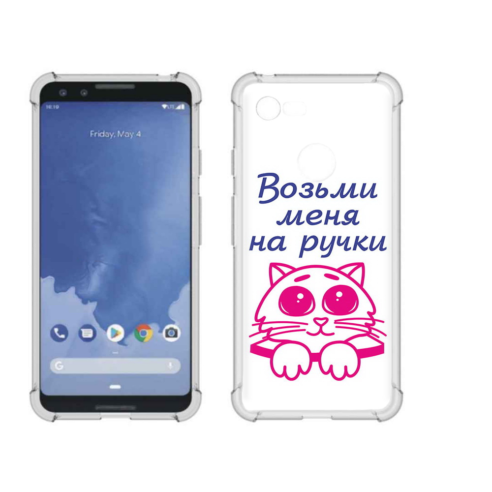 

Чехол MyPads Tocco для Google Pixel 3 мяу, Прозрачный, Tocco