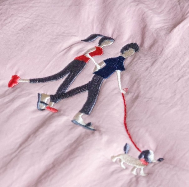 Комплект постельного белья Gochu Solido set Q - розовый 2003