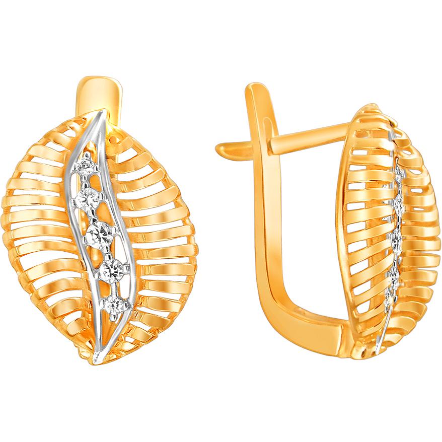 

Серьги женские из золота Эстет 01С1111564Р, фианит, 01С1111564Р