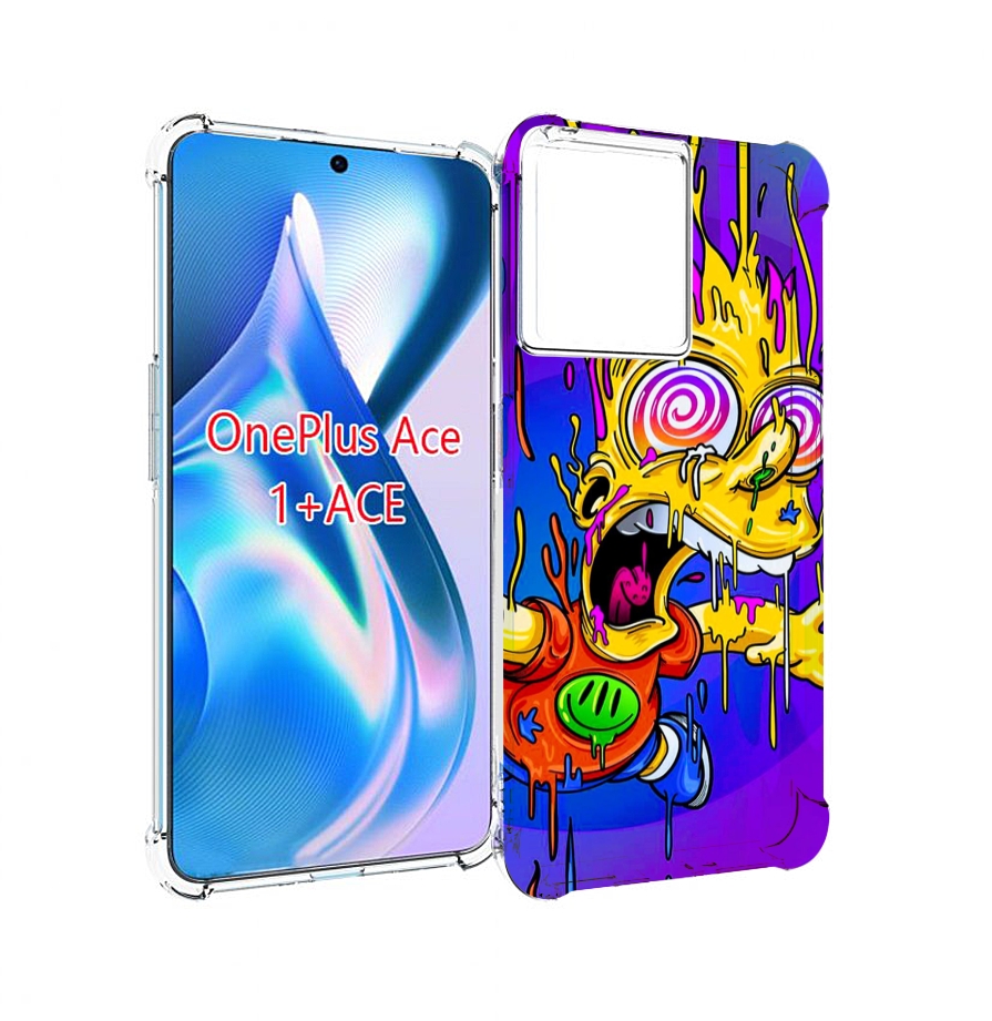 

Чехол MyPads Барт-арт-стрит для OnePlus Ace, Прозрачный, Tocco