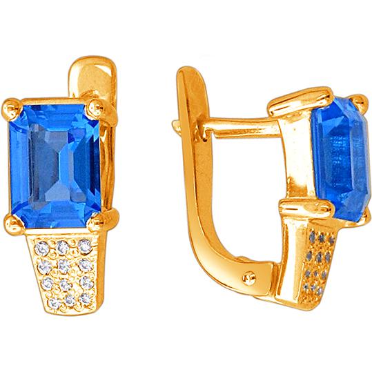 

Серьги женские из серебра Эстет У15с250140П-1, фианит, У15с250140П-1