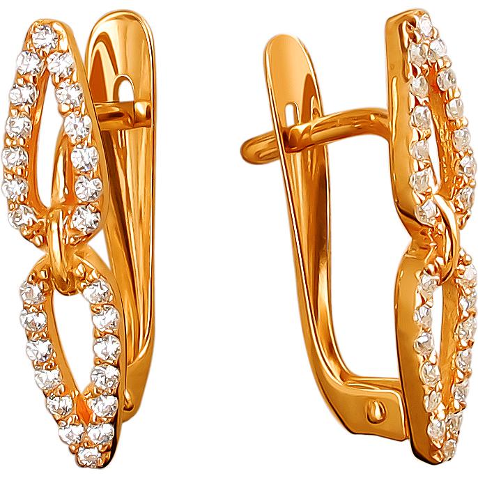 

Серьги женские из серебра Эстет 01С154366А, фианит, 01С154366А