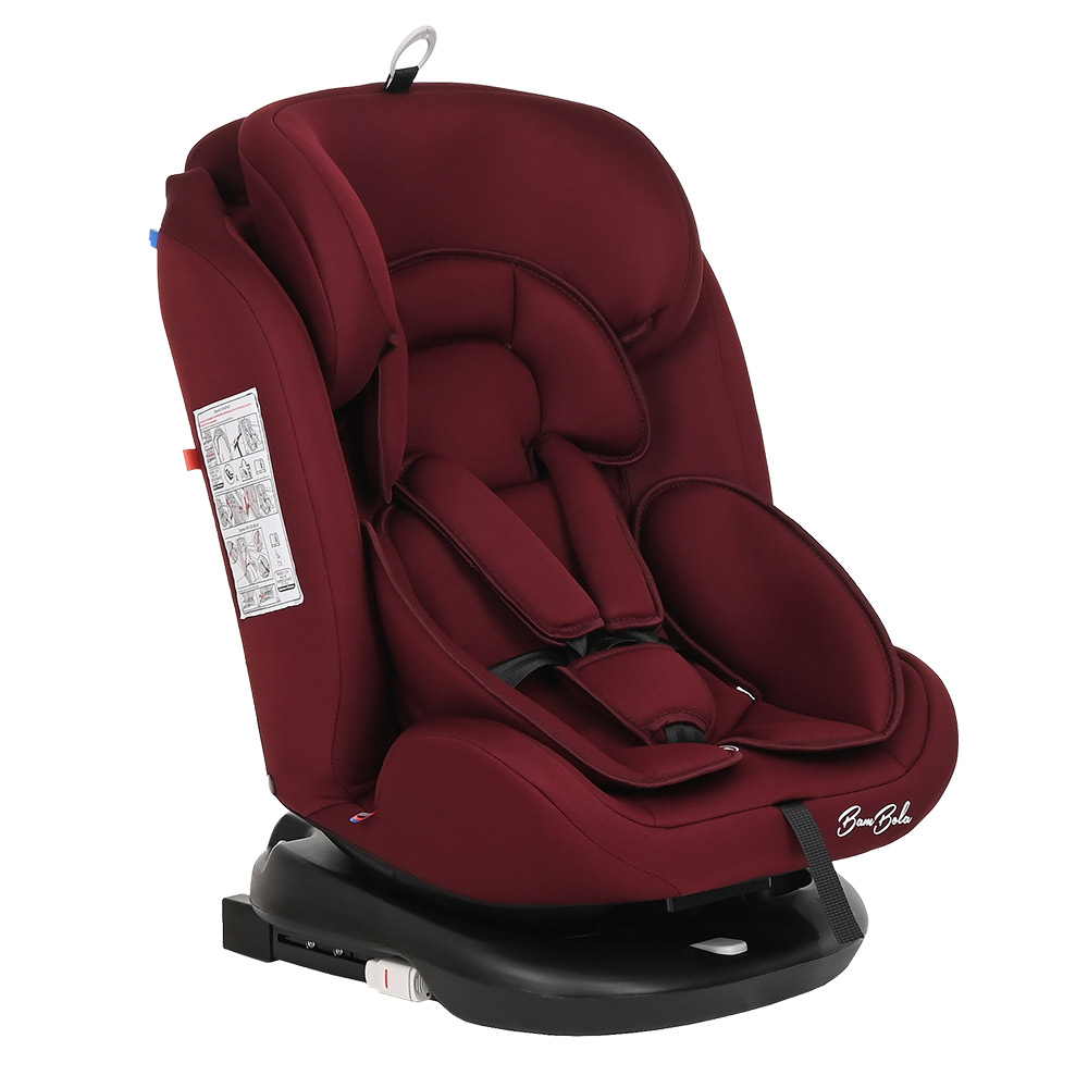 Автокресло Bambola Minori Isofix 0-36кг, темно-красный автокресло bambola piloto одуванчик