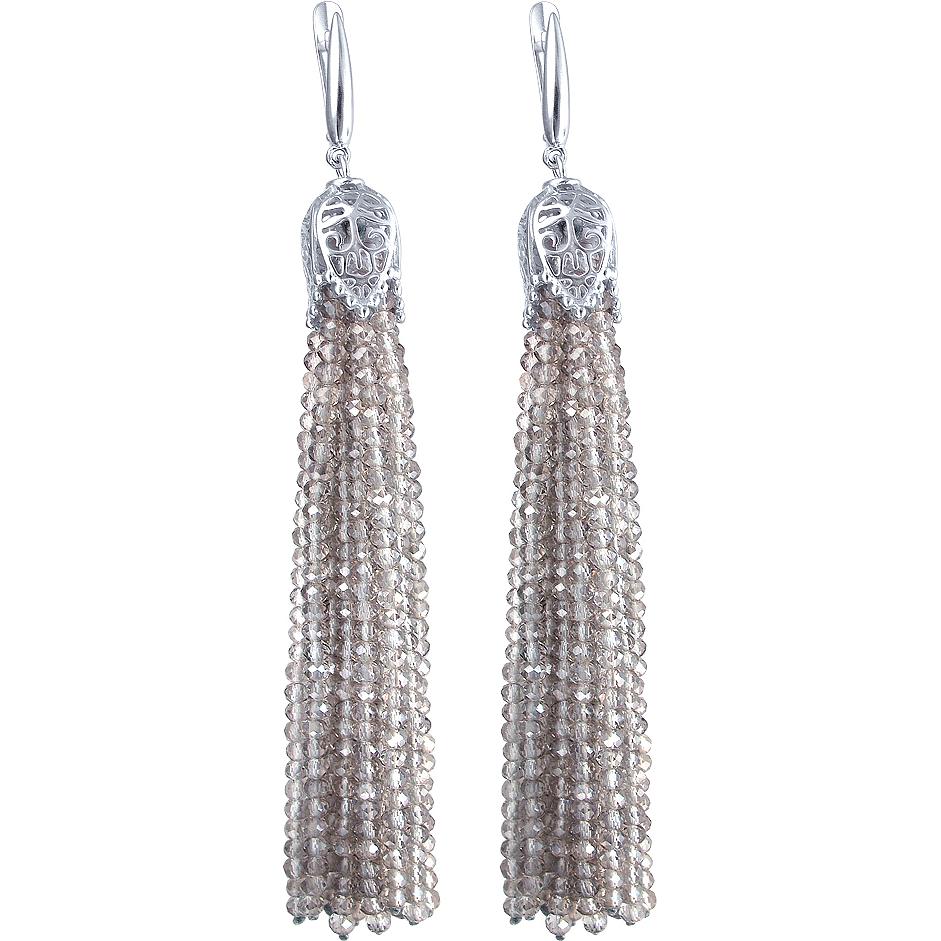 

Серьги женские из серебра Эстет 01С2511171-20, swarovski, 01С2511171-20