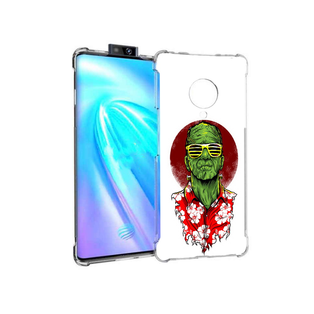 

Чехол MyPads Tocco для Vivo NEX 3 крутой зеленый мужчина в очках (PT136035.381.424), Прозрачный, Tocco