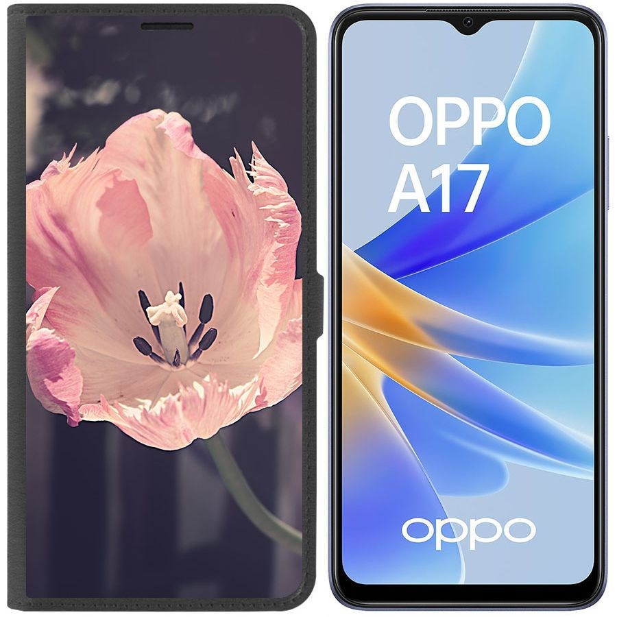 Чехол-книжка Eco Book для Oppo A17k Тюльпан