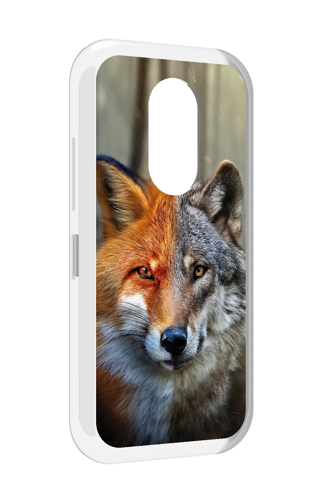 

Чехол MyPads волк-лиса для Doogee S61 / S61 Pro, Прозрачный, Tocco
