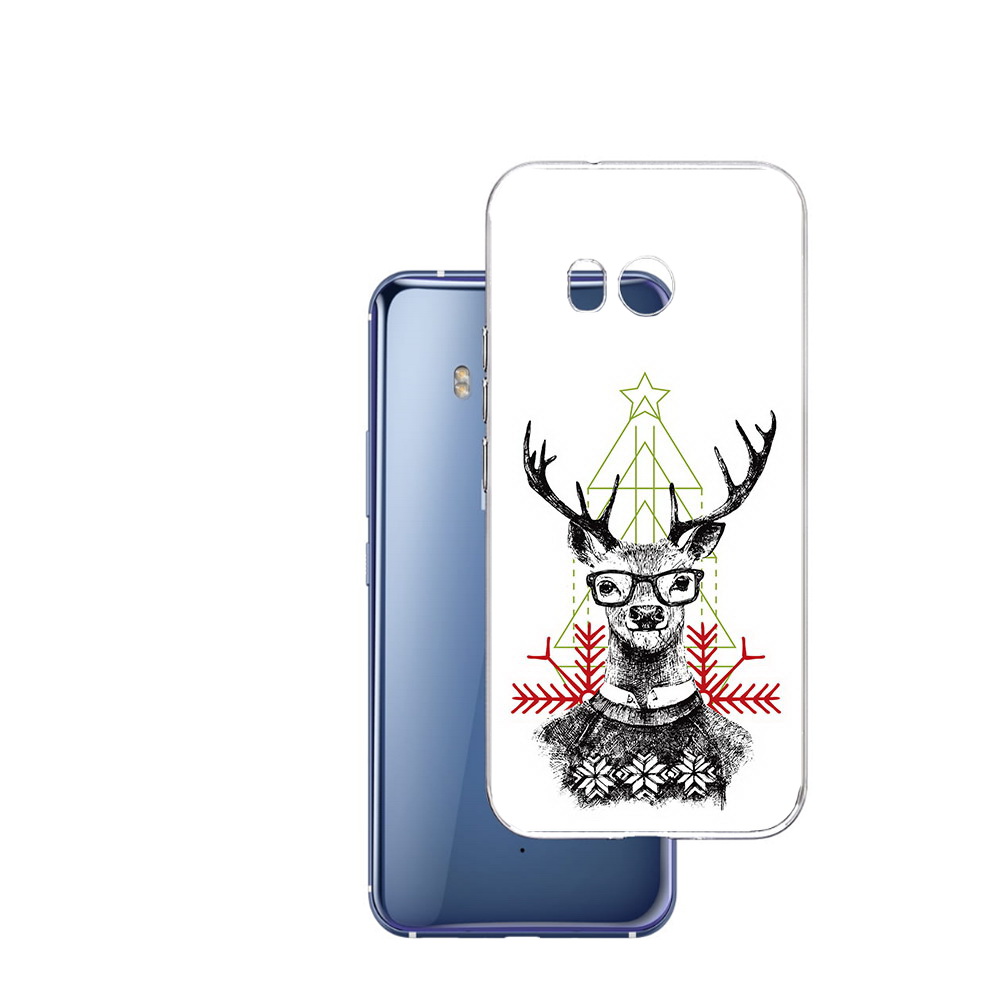 

Чехол MyPads Tocco для HTC U11 умный олень, Прозрачный, Tocco