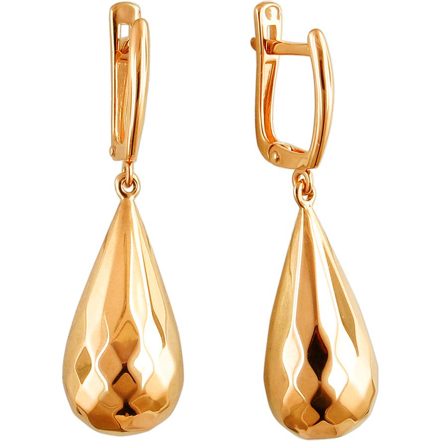 

Серьги женские из золота Эстет 01С0111641, без вставки, 01С0111641