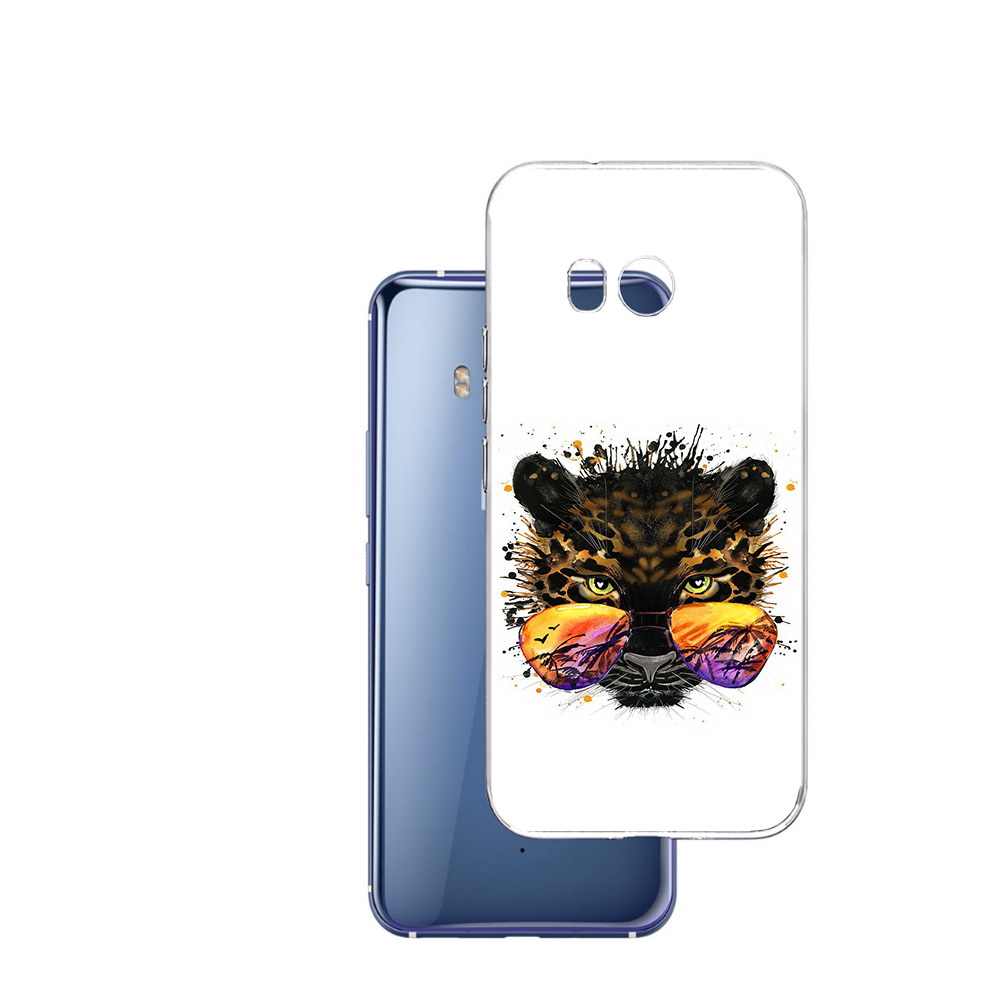 

Чехол MyPads Tocco для HTC U11 тропический леопард, Прозрачный, Tocco