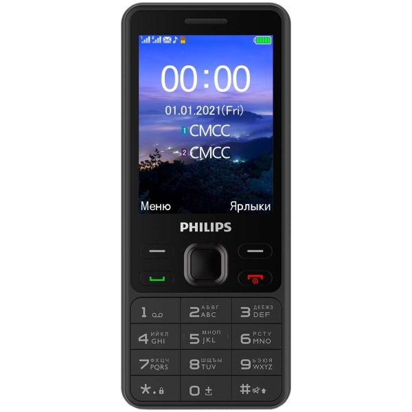 фото Мобильный телефон philips xenium e185 bl