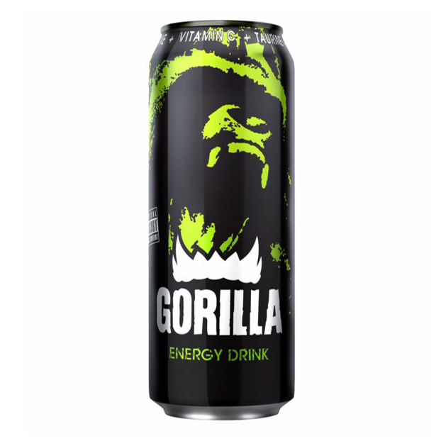 фото Энергетический напиток gorilla energy drink газированный 0,45 л