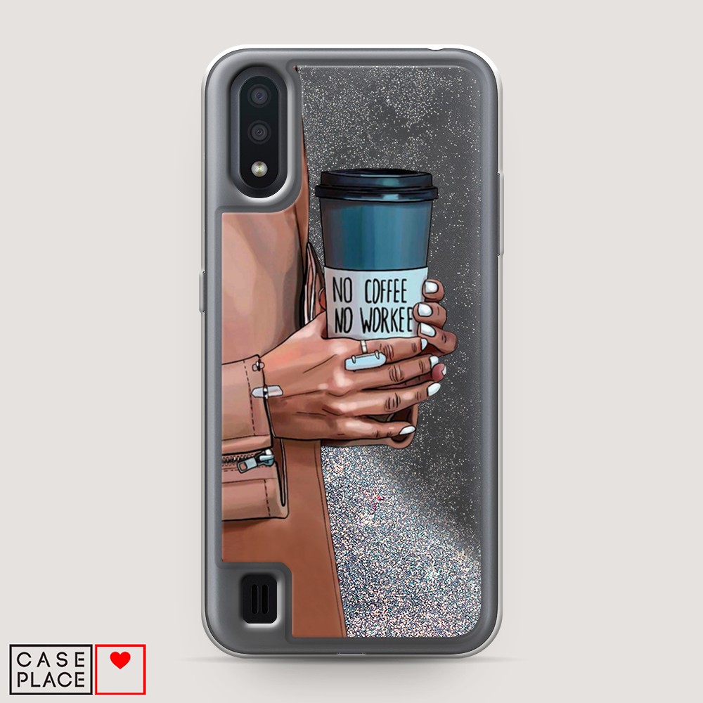 

Чехол Awog на Samsung Galaxy A01 "No coffee", Разноцветный, 29591-1