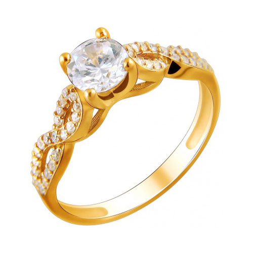 

Кольцо из серебра с фианитом р. 17 Эстет 01К1511444А, 01К1511444А