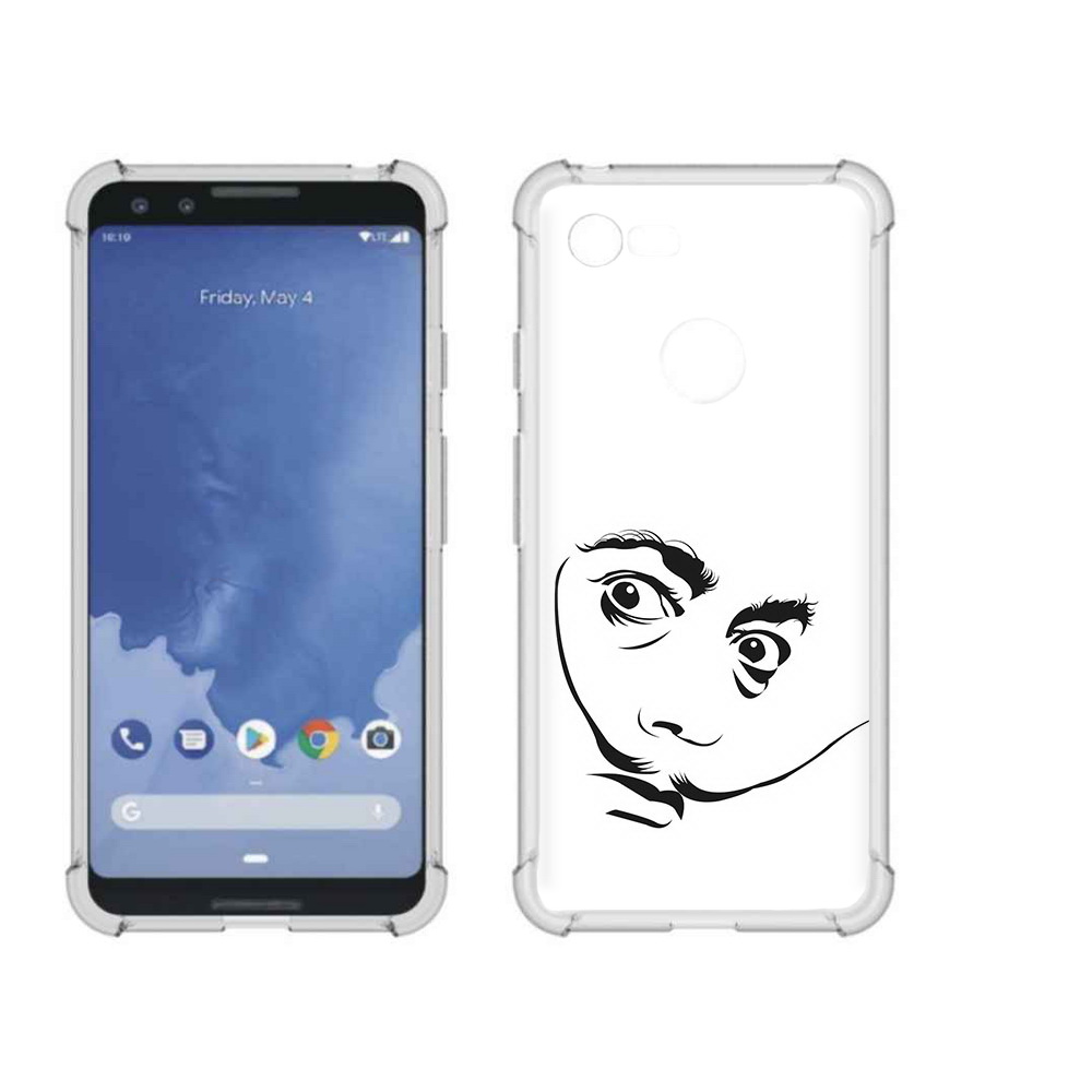 

Чехол MyPads Tocco для Google Pixel 3 мужчина с длинными усами, Прозрачный, Tocco